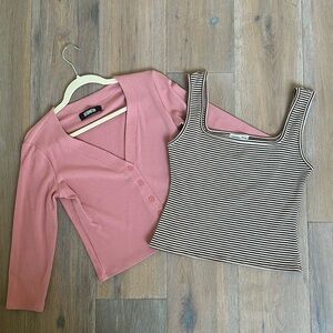 Reformation Tops Bundle in M & L (fits more like M) NWOT